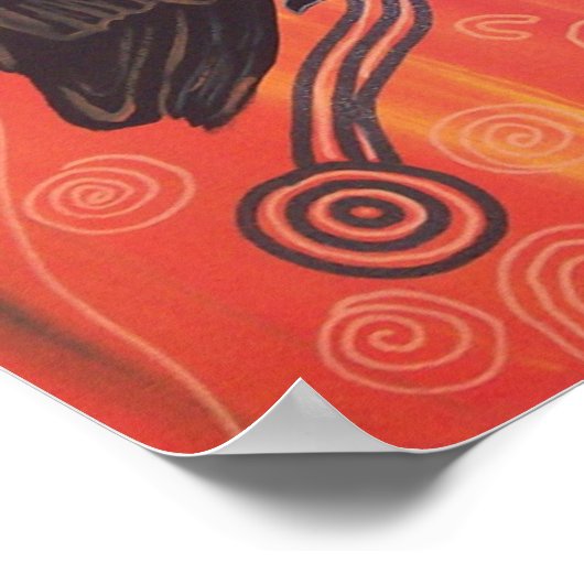 Owl Dreaming Poster van Mundara (Hoek)