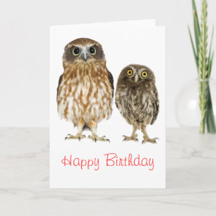 Owl Duo Birthday Kaart