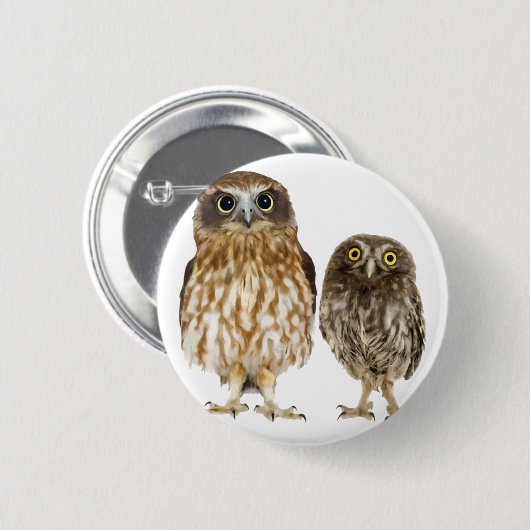Owl Duo Ronde Button 5,7 Cm (Voorkant /achterkant)
