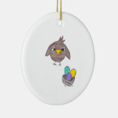 Owl Easter Keramisch Ornament (Rechts)
