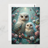 Owl en Baby Briefkaart (Voorkant / Achterkant)