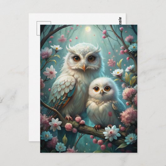 Owl en Baby Briefkaart (Voorkant / Achterkant)