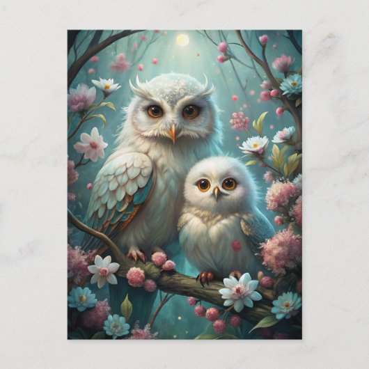 Owl en Baby Briefkaart (Voorkant)