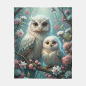 Owl en Baby Fleece Deken (Voorkant)