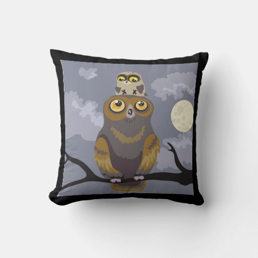 Owl en Baby~kussen Kussen (Voorkant)