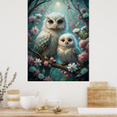 Owl en Baby Poster (Keuken)