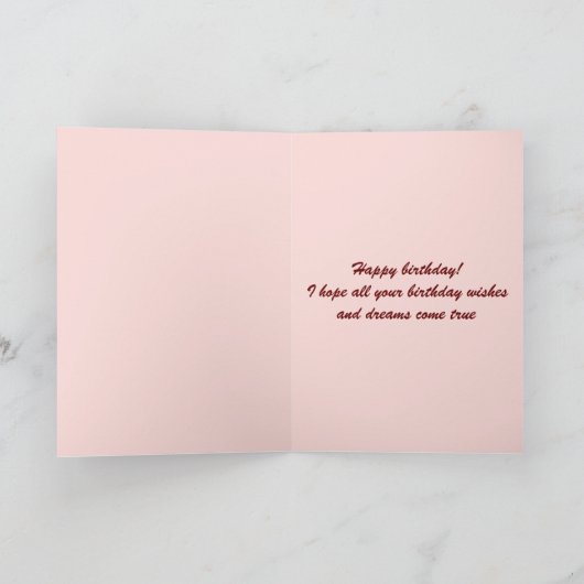 Owl en bloem kaart (Binnen)