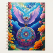 Owl en bloemen planner (Voorkant)