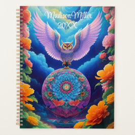 Owl en bloemen planner