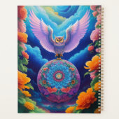 Owl en bloemen planner (Achterkant)