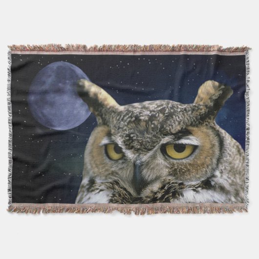 Owl en Blue Moon Deken (Voorkant)