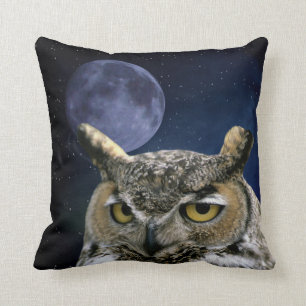 Owl en Blue Moon Kussen
