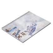 Owl en boeken notitieboek (Linkerzijde)