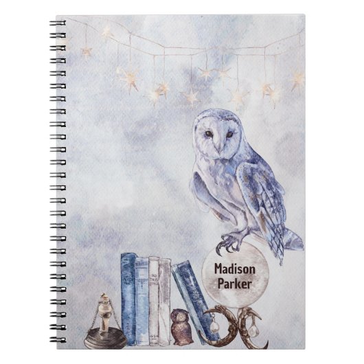 Owl en boeken notitieboek (Voorkant)