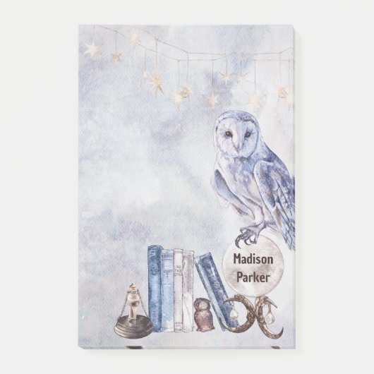 Owl en boeken post-it® notes (Voorkant)