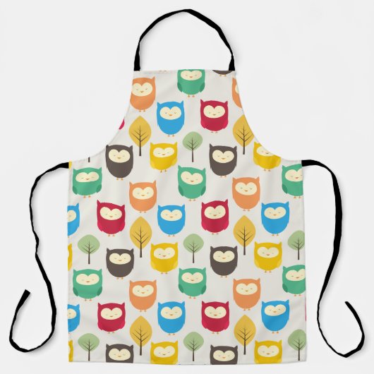 Owl en boom schort (Voorkant)