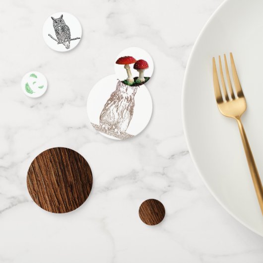 Owl en bos confetti (Groep)