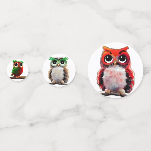 Owl en bos confetti (Voorkanten)