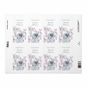 Owl en Cherry Blossom roze Dit boek behoort tot Etiket (Full Sheet)