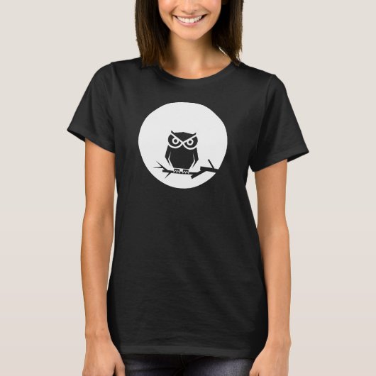 Owl en de maan t-shirt (Voorkant)