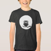 Owl en de maan Tri-Blend shirt (Voorkant)