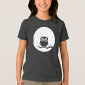 Owl en de maan Tri-Blend shirt (Voorkant)