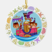 Owl en de Pussycat Keramisch Ornament (Voorkant)