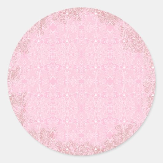 Owl en Firefly Lace Ronde Sticker (Voorkant)