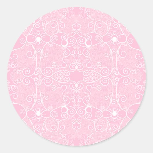 Owl en Firefly Lace Ronde Sticker (Voorkant)