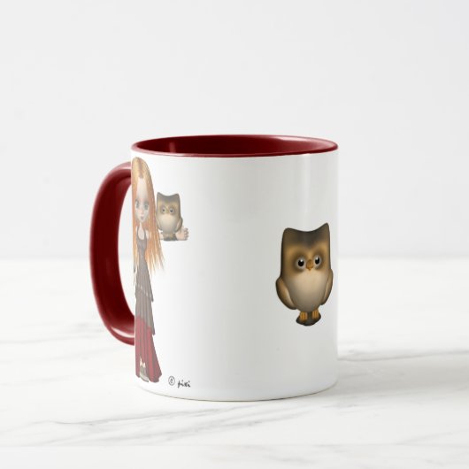 Owl en Handmaiden Mok (Voorkant links)