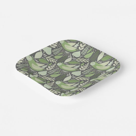 Owl en Natuur Papieren Bordje (Gebogen)