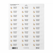 Owl en pompoenadres Etiket (Full Sheet)