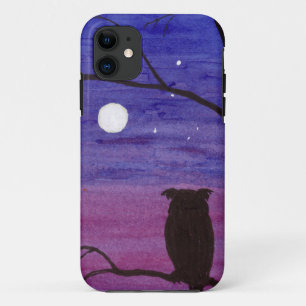 Owl en volle maan Case-Mate iPhone case
