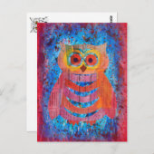 Owl / Eule Briefkaart (Voorkant / Achterkant)