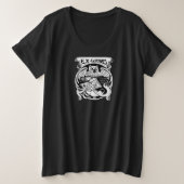 Owl Ex Libris-bladwijzer Grote Maat T-shirt (Design voorkant)
