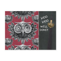 Owl examenfelicitaties CC0834 Hoo goed gedaan