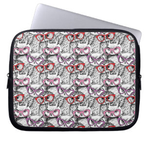Owl Eybrilspatroon Laptop Sleeve