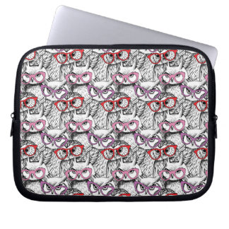 Owl Eybrilspatroon Laptop Sleeve