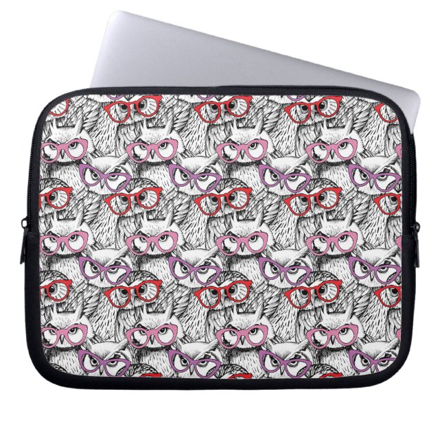 Owl Eybrilspatroon Laptop Sleeve (Voorkant)