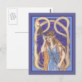 Owl Eyed Athena 3 Briefkaart (Voorkant / Achterkant)