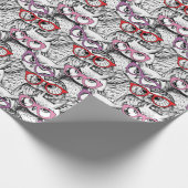 Owl Eyeglasses Patroon Cadeaupapier (Hoek)