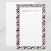 Owl Eyeglasses Patroon | Jouw namen toevoegen Briefpapier (Voorkant / Achterkant)