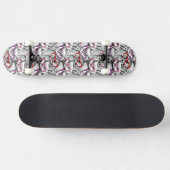 Owl Eyeglasses Patroon Persoonlijk Skateboard (Horizontaal)