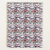 Owl Eyeglasses Patroon Planner (Voorkant)