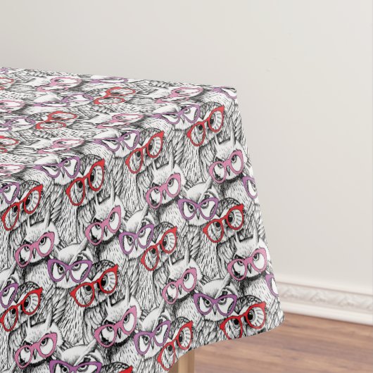 Owl Eyeglasses Patroon Tafelkleed (Voorbeeld)