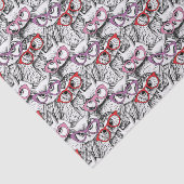 Owl Eyeglasses Patroon Tissuepapier (Detail)