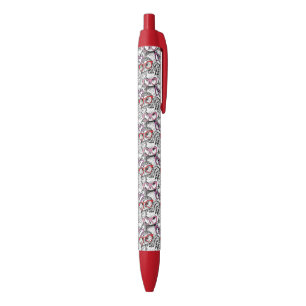 Owl Eyeglasses Patroon Zwarte Inkt Pen