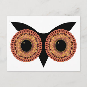 Owl Eyes aangepast briefkaart
