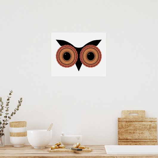 Owl Eyes custom poster (Keuken)