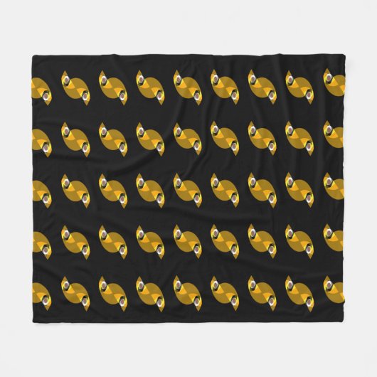 OWL EYES FLEECE DEKEN (Voorkant (Horizontaal))